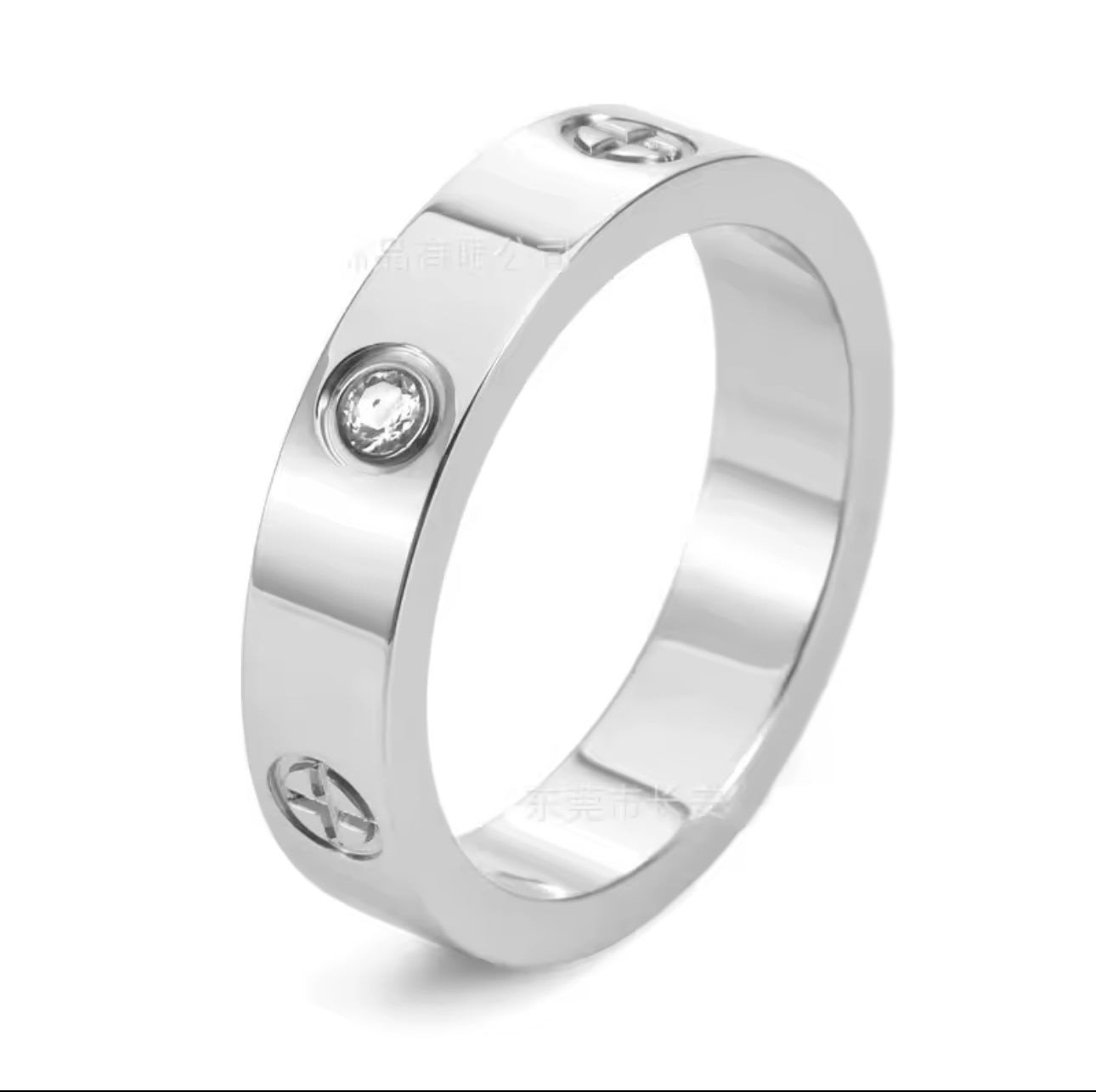 Luxury Jewelry Stainless Steel Ring Plated Gold Silver Love Screw Ring for Men Women Cartierstyle Ring Birthday Valentine's Gift