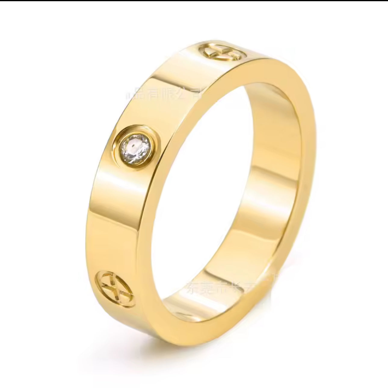 Luxury Jewelry Stainless Steel Ring Plated Gold Silver Love Screw Ring for Men Women Cartierstyle Ring Birthday Valentine's Gift