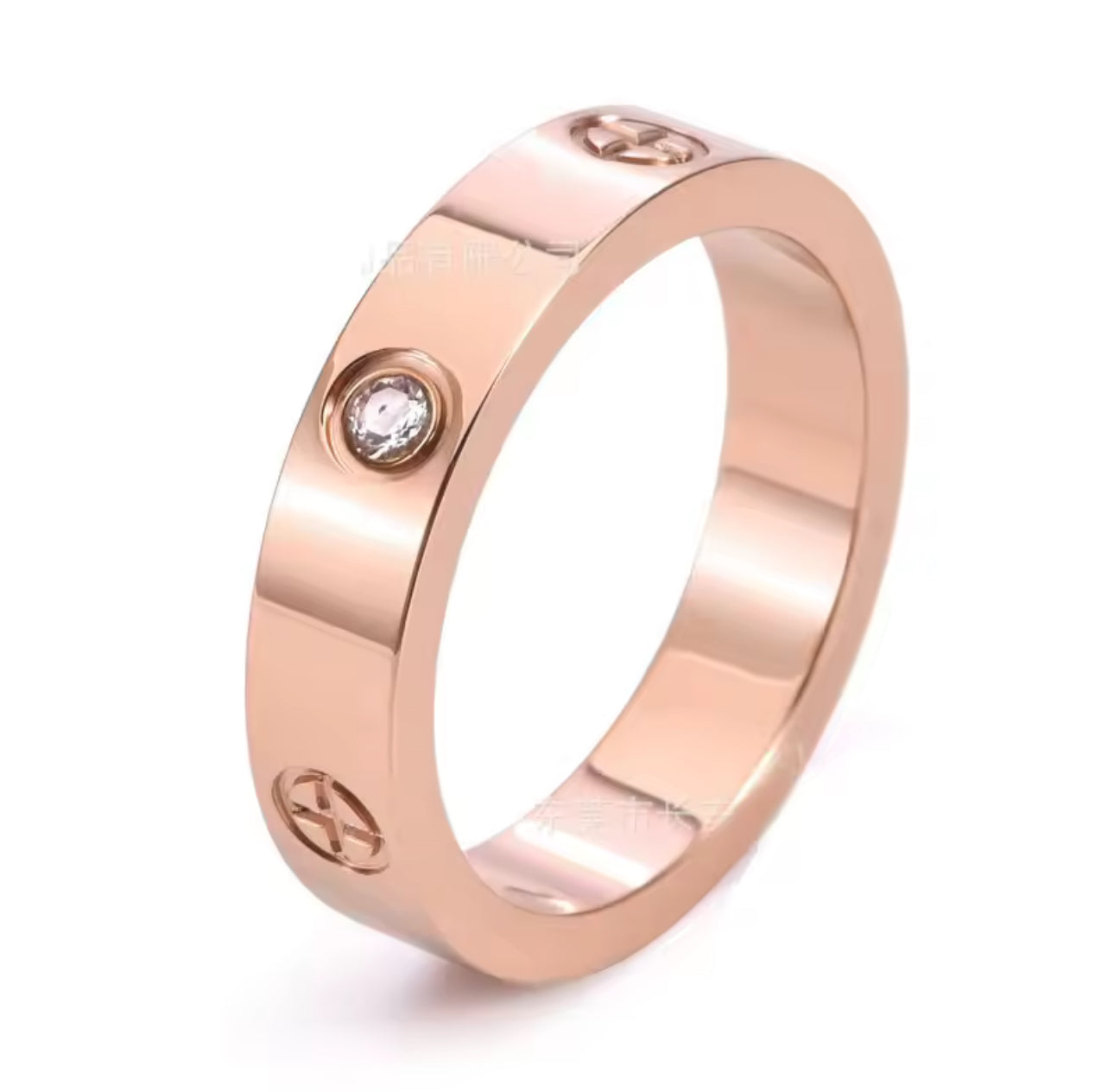 Luxury Jewelry Stainless Steel Ring Plated Gold Silver Love Screw Ring for Men Women Cartierstyle Ring Birthday Valentine's Gift