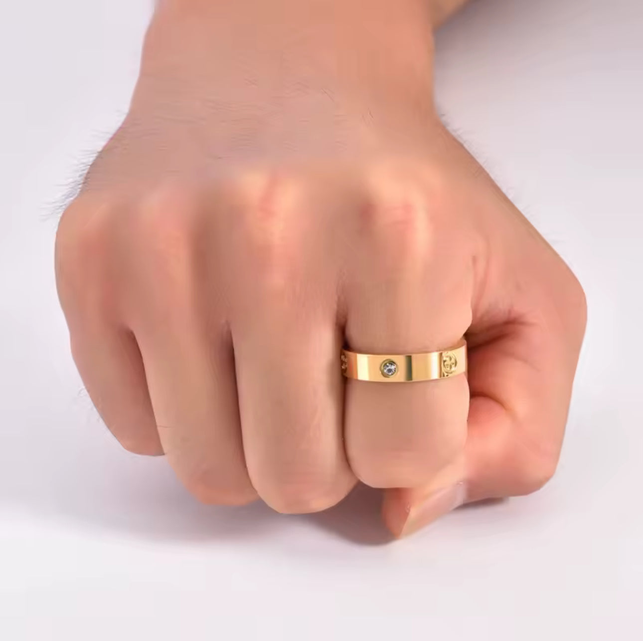 Luxury Jewelry Stainless Steel Ring Plated Gold Silver Love Screw Ring for Men Women Cartierstyle Ring Birthday Valentine's Gift